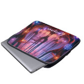 Individuelle Name Autumnal verzauberter Whimsigoth Laptopschutzhülle (Vorne Knopf)