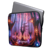 Individuelle Name Autumnal verzauberter Whimsigoth Laptopschutzhülle (Vorderseite Links)