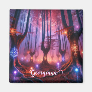 Individuelle Name Autumnal verzauberter Whimsigoth Magnet