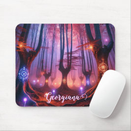 Individuelle Name Autumnal verzauberter Whimsigoth Mousepad