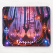 Individuelle Name Autumnal verzauberter Whimsigoth Mousepad (Vorne)