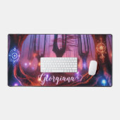 Individuelle Name Autumnal verzauberter Whimsigoth Schreibtischunterlage (Tastatur & Maus)
