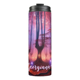 Individuelle Name Autumnal verzauberter Whimsigoth Thermosbecher