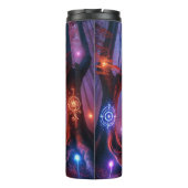 Individuelle Name Autumnal verzauberter Whimsigoth Thermosbecher (Rückseite)