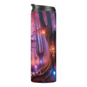 Individuelle Name Autumnal verzauberter Whimsigoth Thermosbecher (Nach rechts gedreht)