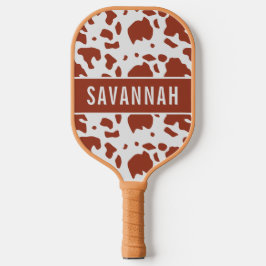 Individuelle Name Ayrshire Kuh Tierbild Pickleball Schläger