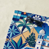 Individuelle Name Azulejo Tiles Pattern Strandtuch (Beispiel)