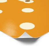 Individuelle Name Baby Bear Teddy Poster (Ecke)