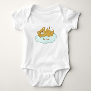 Individuelle Name Baby Bear Teddy Strampler
