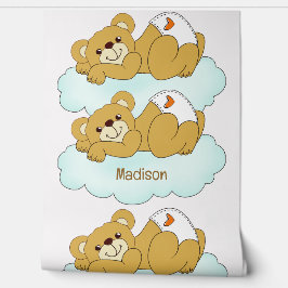 Individuelle Name Baby Bear Teddy Tapete