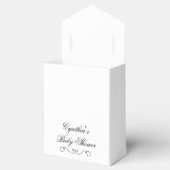 Individuelle Name Baby Dusche Fevor Boxen Geschenkschachtel (Geöffnet)