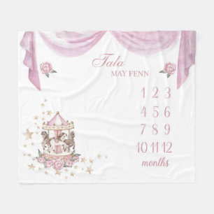 Individuelle Name Baby Girl Blanket No Marker, Car Fleecedecke
