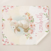 Individuelle Name Baby Kinderzimmer Sherpadecke (Vorderseite (Horizontal))