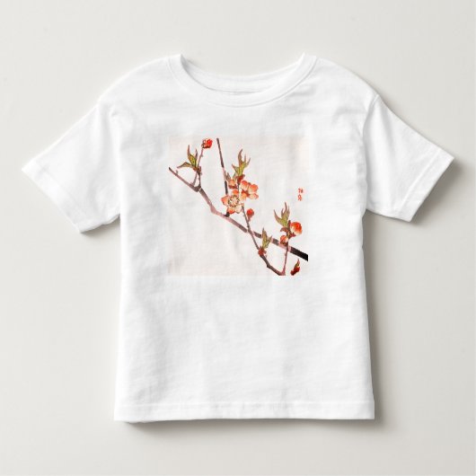 INDIVIDUELLE NAME BABY MÄDCHEN T - SHIRT MIT CHERR (Vorderseite)