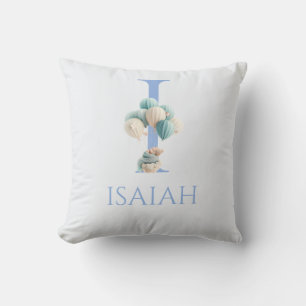 Individuelle Name Baby schwimmend mit Ballons Kissen