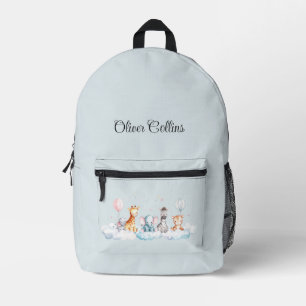 Individuelle Name Baby Zebra mit all seinen Freund Bedruckter Rucksack