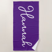 Individuelle Name Bach Trip Personalisiert Bachelo Strandtuch (Vorderseite)