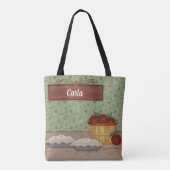 Individuelle Name Backen Apfelkuchen Land Tasche (Rückseite)
