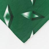 Individuelle Name-Backhof grüne Diamantblech Fleecedecke (Ecke)