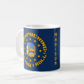 Individuelle Name-BACKPACKING-Tasse Kaffeetasse (Vorderseite Links)