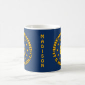 Individuelle Name-BACKPACKING-Tasse Kaffeetasse (Mittel)