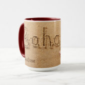 Individuelle Name Bahamas Beach Tasse (Vorderseite Links)