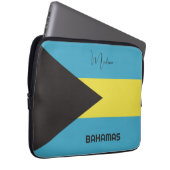 Individuelle Name Bahamas Flag Laptopschutzhülle (Vorne Rechts)