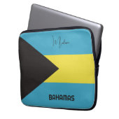 Individuelle Name Bahamas Flag Laptopschutzhülle (Vorderseite Links)