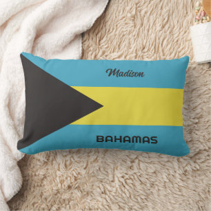 Individuelle Name Bahamas Flag Lendenkissen