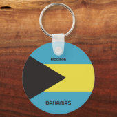 Individuelle Name Bahamas Flag Schlüsselanhänger (Vorderseite)