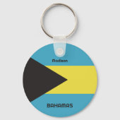 Individuelle Name Bahamas Flag Schlüsselanhänger (Rückseite)