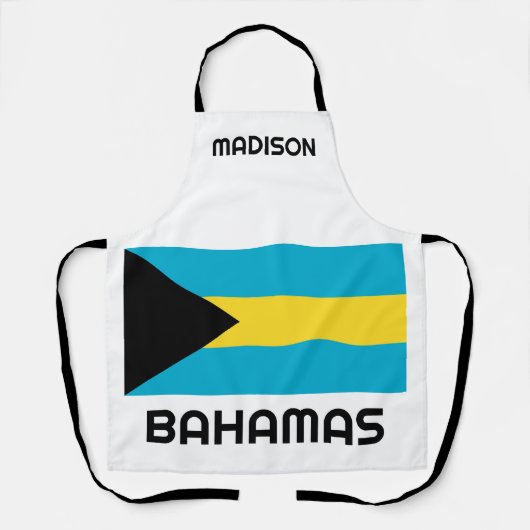 Individuelle Name Bahamas Flag Schürze (Vorderseite)