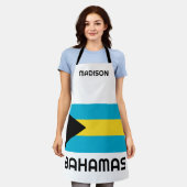 Individuelle Name Bahamas Flag Schürze (Getragen)