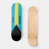 Individuelle Name Bahamas Flag Skateboard (Vorderseite)