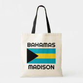 Individuelle Name Bahamas Flag Tragetasche (Rückseite)