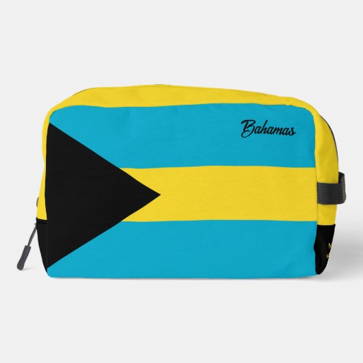 Individuelle Name Bahamas Flag Waschbeutel (Rückseite)