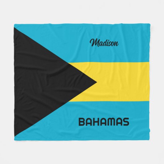 Individuelle Name Bahamas Fleecedecke (Vorderseite (Horizontal))