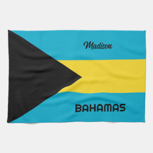 Individuelle Name Bahamas Geschirrtuch