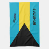 Individuelle Name Bahamas Geschirrtuch (Vertikal)