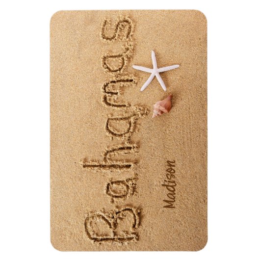 Individuelle Name Bahamas Magnet (Vertikal)