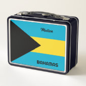 Individuelle Name Bahamas Metall Brotdose (Rückseite)