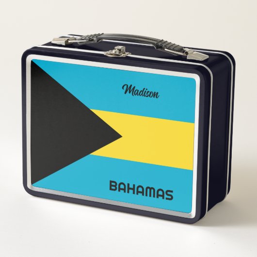 Individuelle Name Bahamas Metall Brotdose (Vorderseite)