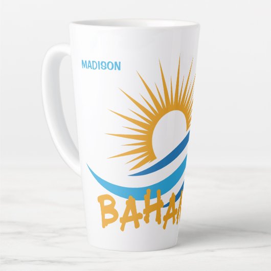 Individuelle Name Bahamas Milchtasse (Linke Ecke)