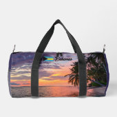 Individuelle Name Bahamas Sunset Duffle Bag (Rückseite)