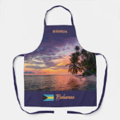 Individuelle Name Bahamas Sunset Schürze (Vorderseite)