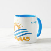 Individuelle Name Bahamas Tasse (VorderseiteRechts)