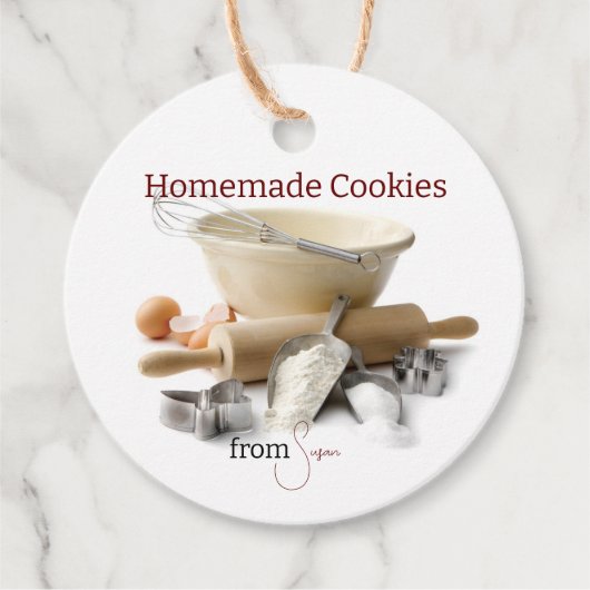 Individuelle Name Baking Tags Geschenkanhänger (Vorderseite)