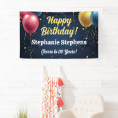 Individuelle Name Balloons Geburtstagsbanner Jubil Banner (Insitu)
