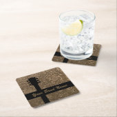 Individuelle Name Band Gitarre Rock Country Music  Rechteckiger Pappuntersetzer (Vor Ort)