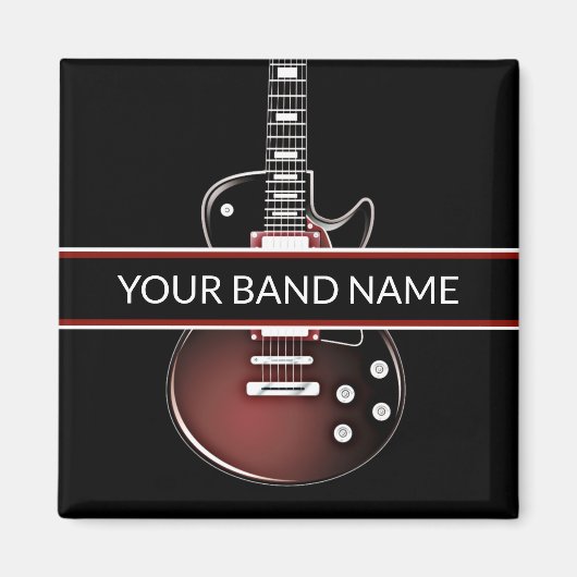 Individuelle Name Band Gitarre Rock & Roll Musiker Magnet (Vorne)